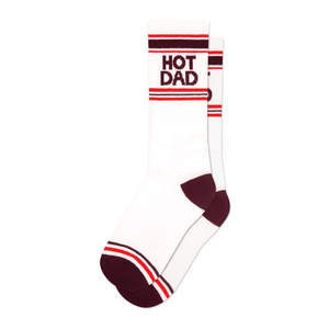 Chaussettes décontractées en gros 100 % coton avec slogan amusant, motif dessin animé « Hot Mom Hot Dad », chaussettes fantaisie pour hommes et femmes, idée cadeau - Product Image 2