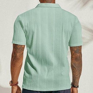 เสื้อโปโลลายทางผู้ชาย แห้งเร็ว ระบายอากาศได้ดี ทรง unisex เหมาะสำหรับเล่นกีฬากอล์ฟ เสื้อโปโลสีพื้น ผลิตโดย Dress Sports - Product Image 5