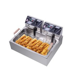 Friggitrice Elettrica 110V 12.7Qt/12L con Vassoio Olio in Acciaio Inox 23.26Qt/22L, Sostituisce la Vecchia Codifica 82308600 - Product Image 1