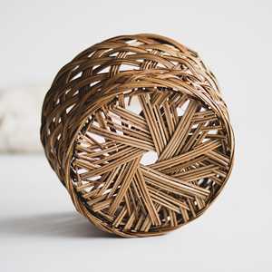 Vintage Woven Plant <b>Basket</b> <b>Small</b> Bamboo Planter Farmhouse Decor Natural Rattan <b>Storage</b> Flower Pot Wholesale Supplier Manufacture - Product Image 6