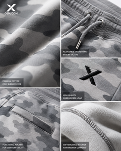 Pantalon de jogging pour homme X Sports City, motif camouflage gris, logo personnalisé, très demandé, couleur et design tendance, très apprécié - Product Image 5