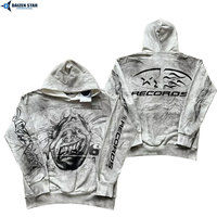 Sweat à capuche surdimensionné en coton 100% personnalisé OEM pour hommes et femmes, sweat à capuche uni, vente en gros