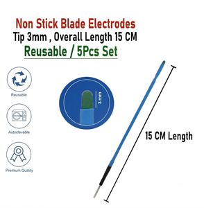 Electrodos de Cuchilla Antiadherentes Ellman, Punta de 3 mm, Longitud de 15 cm, Reutilizables, Autoclavables, Punta de Cauterización Electroquirúrgica Monopolar - Product Image 3