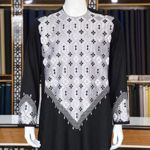 Vestido Afgano de Primera Calidad, Diseño Personalizado, Color Blanco, Ropa Pashtun Balochi, Vestido Afgano Pathan Transpirable - Product Image 2