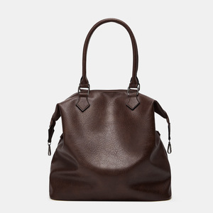 Bolsos de Mano para Mujer al por Mayor, Textura Suave de PU, Impermeables, con Cierre, Bolso Tote Casual, Gran Capacidad, Versátiles, Simples, de Hombro y Cruzados - Product Image 2