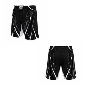 กางเกง MMA สีเทาสำหรับผู้ชาย ยี่ห้อ Askar Wear ลายพิมพ์แบบ Sublimation แห้งเร็ว ทรงปกติ สำหรับกีฬามวยปล้ำผสม  ไซส์ผู้ใหญ่ - Product Image 4