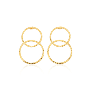 Boucles d'oreilles pendantes vintage en laiton faites à la main pour femmes, bijoux bohèmes uniques, idées cadeaux, boucles d'oreilles clous en laiton de haute qualité, commande en gros - Product Image 1
