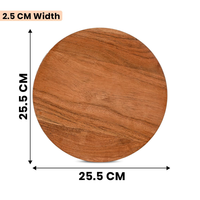 Tabla de Madera de Acacia para Amasar, Diseño Único, Ecológica, Hecha a Mano, Chakla Belan, Apta para Horno y Microondas