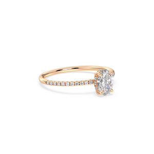 แหวนเพชรทรงรี 1.16 กะรัต เพชรเลี้ยงในห้องปฏิบัติการ ทองคำแท้ 14K แบรนด์ REYES พร้อมส่ง ของขวัญวันครบรอบสำหรับผู้หญิง - Product Image 3