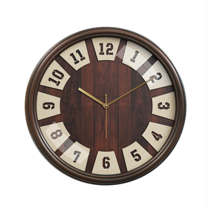 Horloge murale moderne avec base en bois, cadran élégant et mouvement silencieux pour la décoration de la maison ou du bureau - Product Image 5