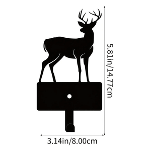 CIFbuy Vintage Deer Antler <b>Wall</b> <b>Hook</b> Rustproof <b>Key</b> Holder Organizer Coat Rack with TikTok for Temu Pick up Service - Product Image 3