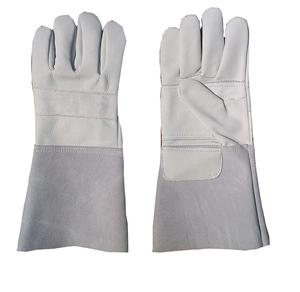 Guantes de Soldadura TIG de Doble Palma Reforzados, Construcción de Cuero de Vaca, Forro de Algodón, Resistentes al Fuego y al Calor - Product Image 1