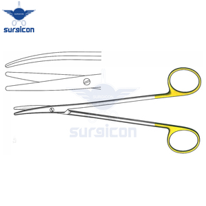 Tijeras Quirúrgicas Curvas TC Doradas de 14.5 cm (5-3/4 Pulgadas) con Hojas de Corte de Precisión y Uso Médico Profesional - Product Image 5