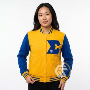 เสื้อแจ็คเก็ตวาร์ซิตี้ปักลาย Sigma Gamma Rho Sorority แบบสั่งทำพิเศษ ทำจากผ้าขนสัตว์ 100% ระบายอากาศได้ดี แห้งเร็ว คอตั้ง เหมาะสำหรับฤดูหนาว - Product Image 4
