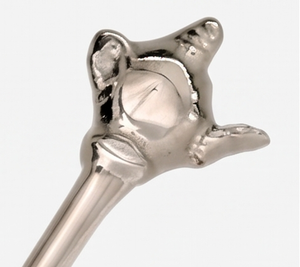 Cuillère doseuse en acier inoxydable, cuillère en métal résistante à la chaleur avec poignée décorative pour la cuisine, ustensiles de cuisine élégants et articles de table - Product Image 4