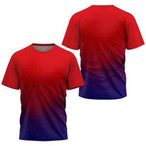 T-shirts pour hommes de haute qualité, col rond, manches courtes, séchage rapide, imprimés par sublimation, coupe décontractée, tissu tricoté - Product Image 5