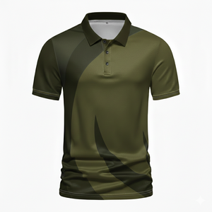 Camiseta de Golf Personalizada de Alta Calidad, 240 g/m², Unisex, Manga Corta, Sólida, Transpirable, de Forro Polar para Hombre - Product Image 3