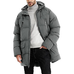 เสื้อแจ็คเก็ตพาร์กาแบบหนา 70% สำหรับฤดูหนาว รุ่น Solid International Reversible Plus Size Luxury Thermal Hooded พร้อมซับในผ้าฝ้าย - Product Image 1