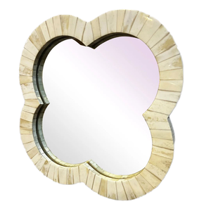 Miroir mural festonné avec cadre sculpté, design vintage, grande taille pour salon, chambre, entrée, vente en gros - Product Image 1