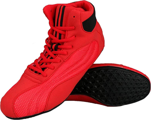 Chaussures de boxe et de lutte professionnelles en cuir véritable de haute qualité, respirantes, antidérapantes, pour hommes, été et hiver, imprimées sur mesure - Product Image 1
