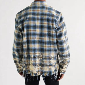 Chemise en flanelle à manches longues pour homme, confortable, chaude, décontractée, vêtements de travail, coton doux, motif à carreaux élégant pour une utilisation en extérieur et au quotidien - Product Image 2