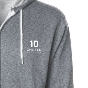 Custom Unisex Lightweight <b>Zip</b> <b>Hooded</b> Sweatshirt Comfortable Breathable Hoodie for Gym Running Outdoor Activities and Casual - Product Image 5