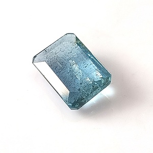 Piedra Preciosa Suelta de Aguamarina Azul Santa María Natural de 2.55 Quilates, Corte Esmeralda Facetado, Translúcida - Product Image 2