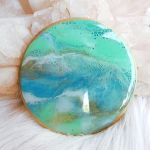 Best Quality Round Shape Resin <b>Coaster</b> Tea <b>Set</b> Accessories Household Resin <b>Coaster</b> for Home Available for Sale - Product Image 5