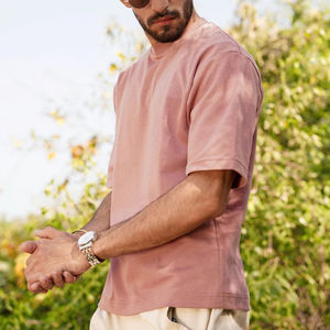 Camiseta Personalizada para Hombre, Estilo Ringer, Hombros Caídos, Cuello Redondo, Camiseta de Alta Calidad para Hombre - Product Image 4