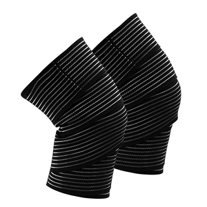 Vente flash - Bandes de genou réglables antidérapantes en néoprène de haute qualité, unisexes, avec logo personnalisé, pour la sécurité en fitness, la musculation et l'haltérophilie - Product Image 1
