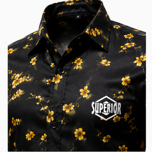 Camisa de Diseño Premium para Hombre con Tela de Mezcla de Algodón Transpirable y Corte Regular Cómodo para la Moda Moderna - Product Image 3