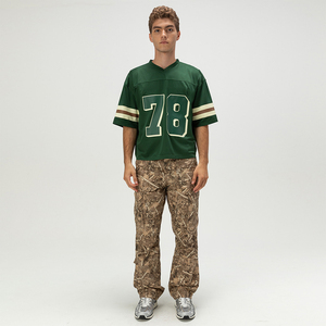 Wholesale Vintage Sports Boxy Mesh T-Shirt Short Sleeve <b>Soccer</b> Football Fan Jersey With Custom Design And Number - Product Image 4
