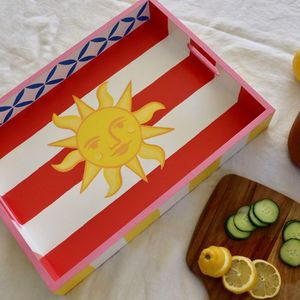 Plateau de service imprimé en MDF design 68 - Plateau de service pour la mise en scène culinaire Plateau décoratif axé sur la mise en scène culinaire - Product Image 6