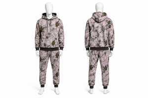 Conjunto Deportivo de Invierno para Adultos, Sudadera con Capucha y Pantalones Deportivos, Forro de Algodón, Logotipo Frontal Personalizable, Transpirable - Product Image 2