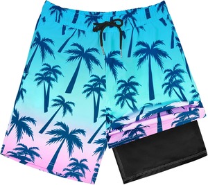Trajes de Baño para Hombre con Forro de Compresión, Bañadores, Shorts de Playa para Adolescentes, Shorts de Secado Rápido - Product Image 2