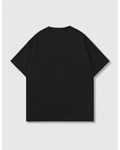 Camiseta Blanca Personalizada de Alta Calidad, 100% Algodón Tejido, Corte Holgado con Hombros Caídos, Manga Corta, Transpirable, Cuello Redondo, Estilo Urbano, 300g - Product Image 2