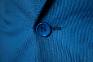 Men's Blue British Style Business <b>Suit</b> Single Breasted Notched Collar Anti-Wrinkle Wool Polyester Blend Formal Wear - Product Image 4