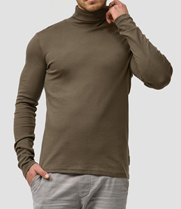 FONILBEST SPORTS WEARS Men's Navy Blue Knitted <b>Pullover</b> <b>Sweater</b> Regular Fit Solid Color Full Sleeve 1/4 Zipper Breathable 100% - Product Image 4