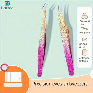 Premium Coated Eyelash Extension Tweezers, Non-Slip Professional Fiber Tip Lash Tools Custom Wholesale Tweezer for Salon - Product Image 2