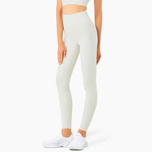Women's SpandexPolyester Gym Yoga <b>Leggings</b> Soft Mid Pants Workout Casual Patterned Knitted Fabric Breathable <b>Seamless</b> Snagging - Product Image 4