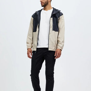 Custom Men's <b>Winter</b> Eco-Friendly Waterproof Windproof <b>Quilted</b> Jacket Lightweight Canvas & Nylon Fabric - Product Image 1