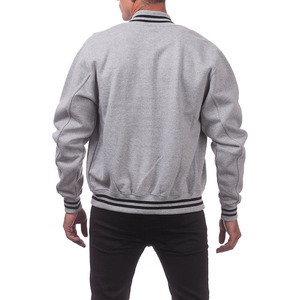 Chaquetas Varsity de Invierno para Hombre, Color Liso, Tejido de Lana Gruesa y Cálida, con Forro Interior y Relleno de Algodón - Product Image 2