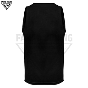 Ensemble de vêtements de boxe en gros sous marque privée, impression par sublimation, tenue de combat pour hommes, short de boxe et débardeur personnalisés en satin - Product Image 2