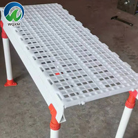 Tapis de sol en plastique pour élevage de poulets, tapis de sol en plastique à lattes pour élevage de volailles, ferme avicole