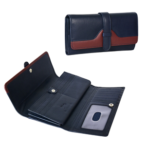 Cartera Larga de Cuero Genuino Premium para Mujer, Monedero Impermeable de Moda, Tarjetero, Organizador de Efectivo, Cierre a Presión, Elegante - Product Image 4