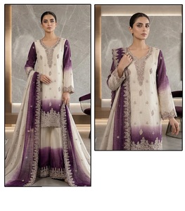 Colección completa de Salwar Kameez con relleno de chifón Simmer disponible a precio de mayorista. - Product Image 2