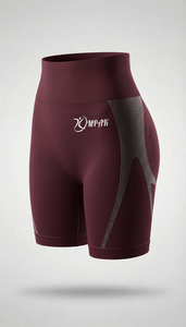 กางเกงขาสั้นออกกำลังกายเอวสูงสำหรับผู้หญิง ระบายอากาศได้ดี ผ้ายืดหยุ่น ไนลอน/คอตตอน เหมาะสำหรับใส่เล่นกีฬาหรือสตรีทแวร์ - Product Image 2