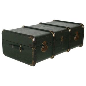 Baúl de Almacenamiento Metálico Decorativo Moderno con Detalles de Correa de Cuero, Gran Capacidad Multifuncional para Ahorrar Espacio en la Almacenación de Ropa - Product Image 6