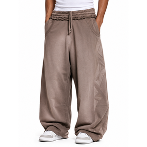 Pantalones Deportivos Holgados Color Gris Jaspeado Premium para Hombre y Mujer, Pantalones Jogger Unisex de Pierna Ancha y Estilo Urbano en Varios Colores - Product Image 6