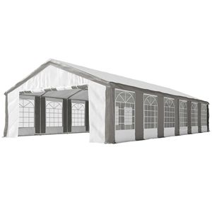 Tendone per Matrimoni e Grandi Eventi 40FT X 20FT, Resistente, con Pareti Laterali Grigie, per Esterni, Carport, Patio, Gazebo - Product Image 1